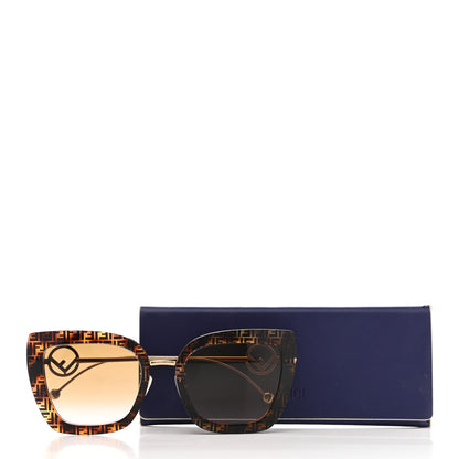 Fendi Acetate Metal F is Fendi FF Square Cat Eye Sunglasses FF 0424/F/S Havana 8 of 8