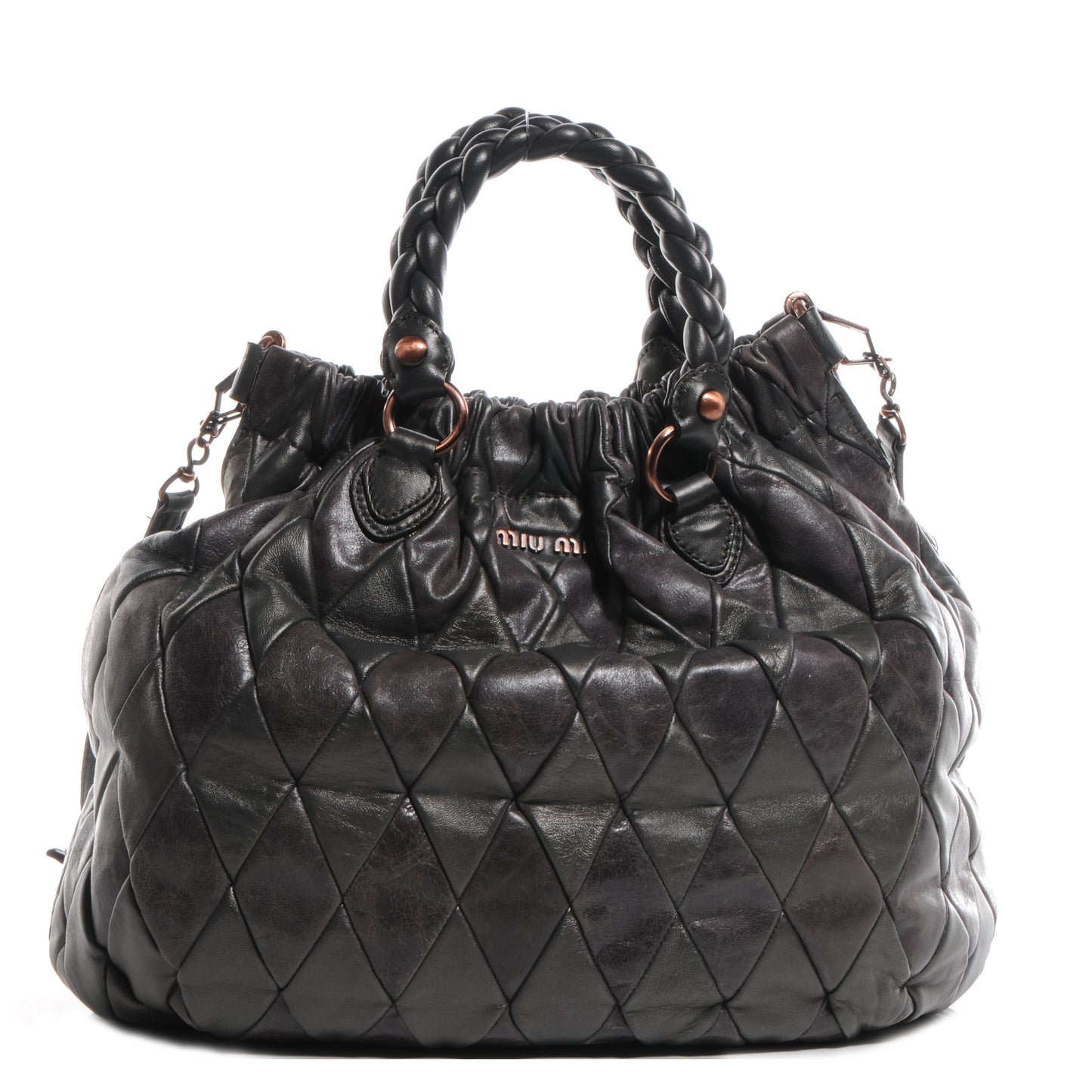 Leather Patch Harlequin Piombo