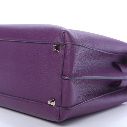 MCM Grained Calfskin Medium Milla Tote Mystic Purple 7 of 11
