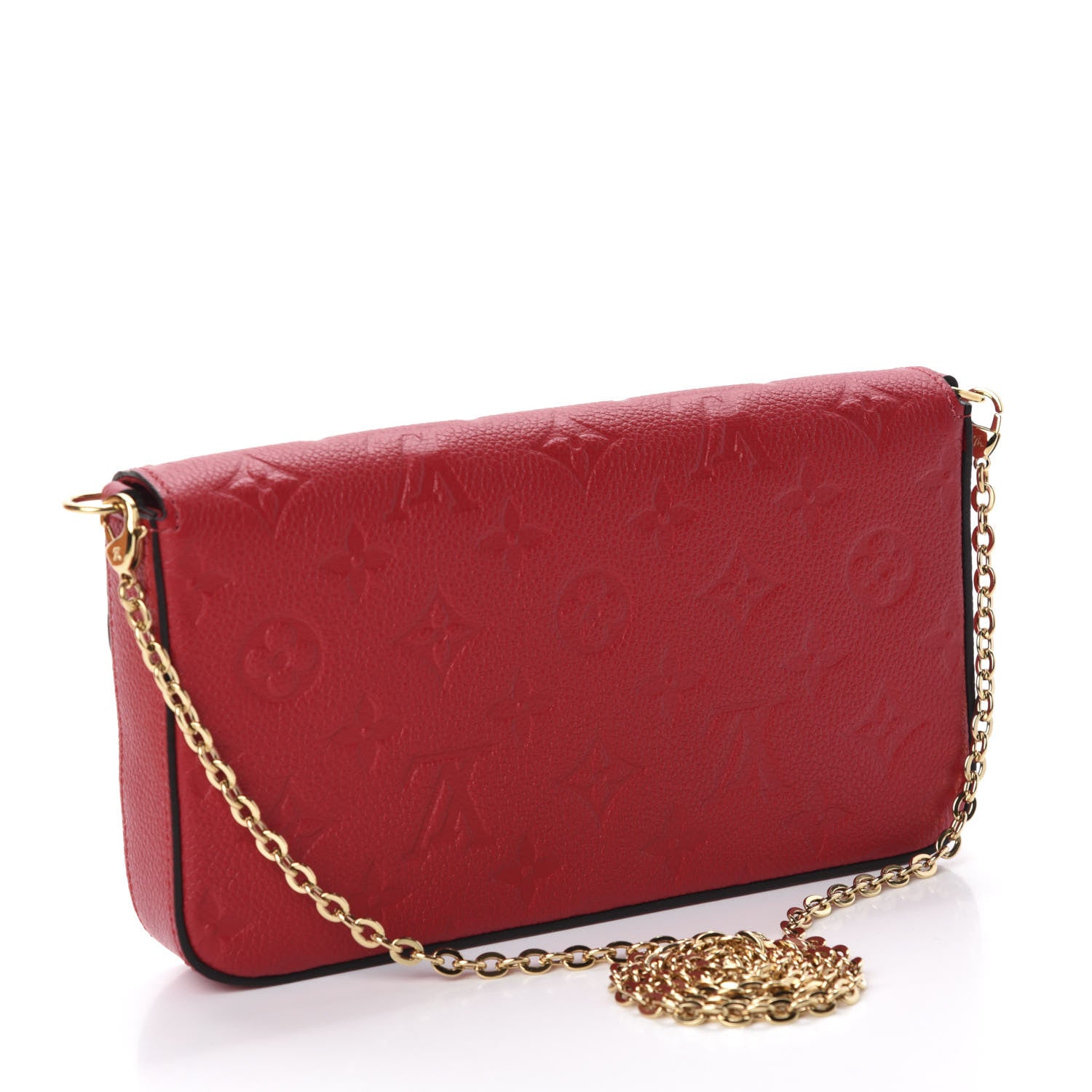 Louis Vuitton Empreinte Pochette Felicie Chain Wallet Scarlet 3 of 12