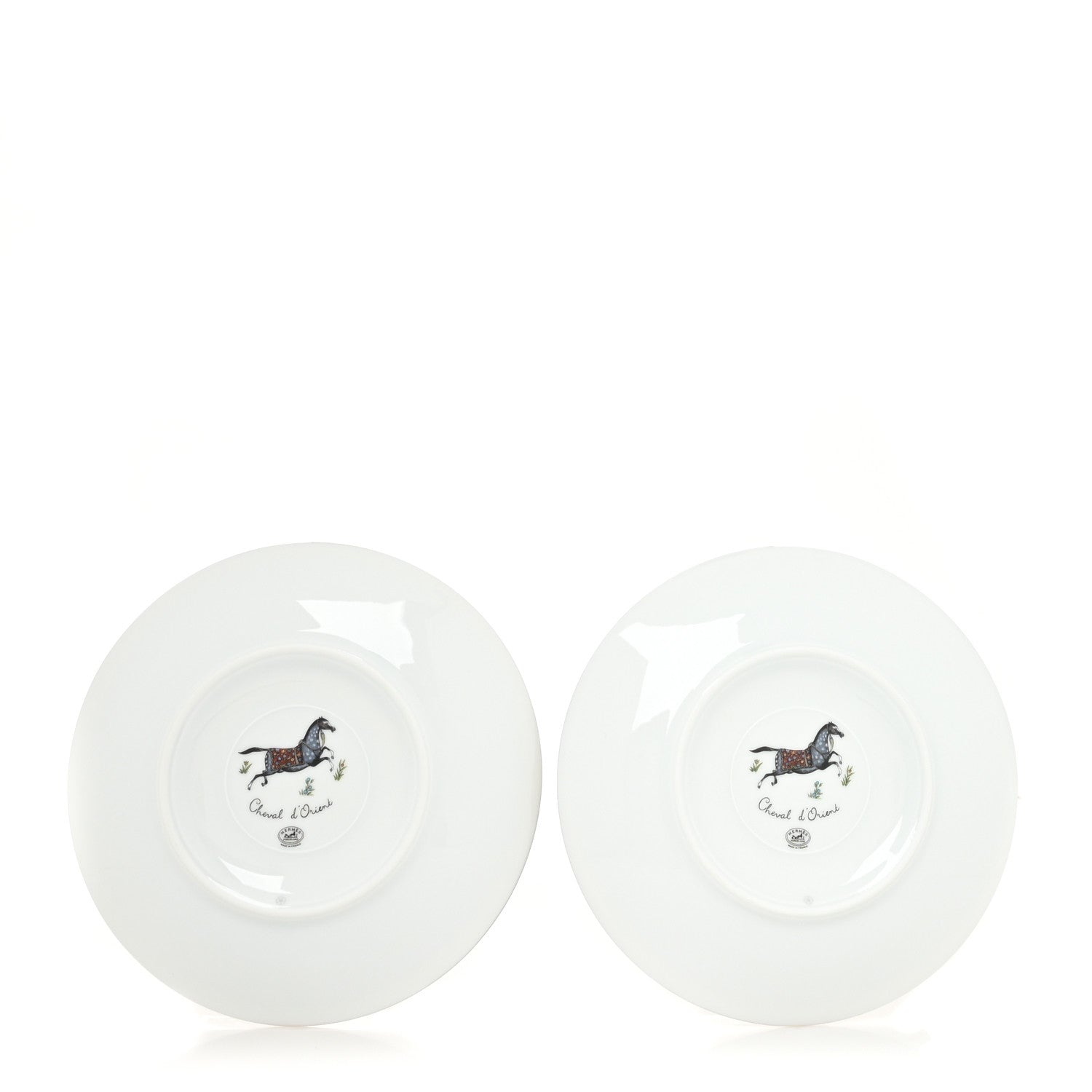 Hermes Porcelain Cheval d'Orient Tea Cup and Saucer Set of 2 5 of 11