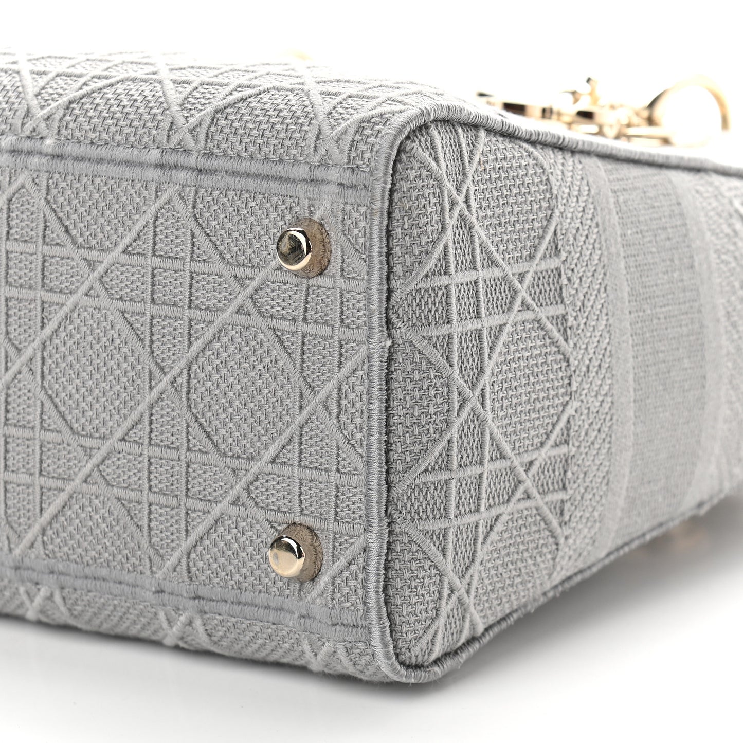 Canvas Embroidered Cannage Medium Lady D-Lite Gray