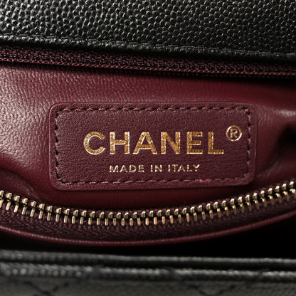 Chanel Caviar Quilted Small Coco Handle Flap Black 6 of 11
