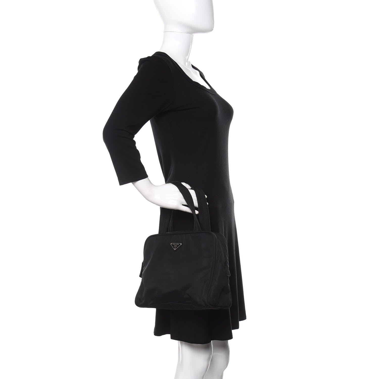 Prada Nylon Vela Tote Black 2 of 12
