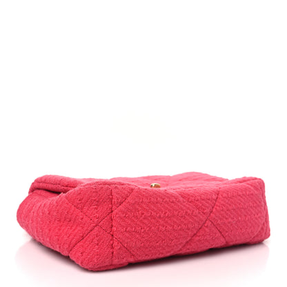 Chanel Tweed Quilted Medium Chanel 19 Flap Raspberry 4 of 10