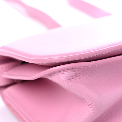 Balenciaga Calfskin Stripe Embossed Small Gossip Bag Candy Pink 8 of 12