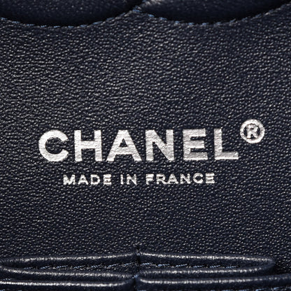 Chanel Caviar Quilted Medium Double Flap Dark Blue 7 of 9