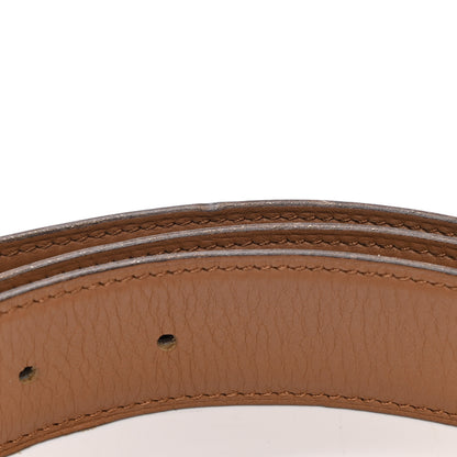 Hermes Chamonix Swift 32mm Belt Strap 90 Chocolate Biscuit 7 of 8