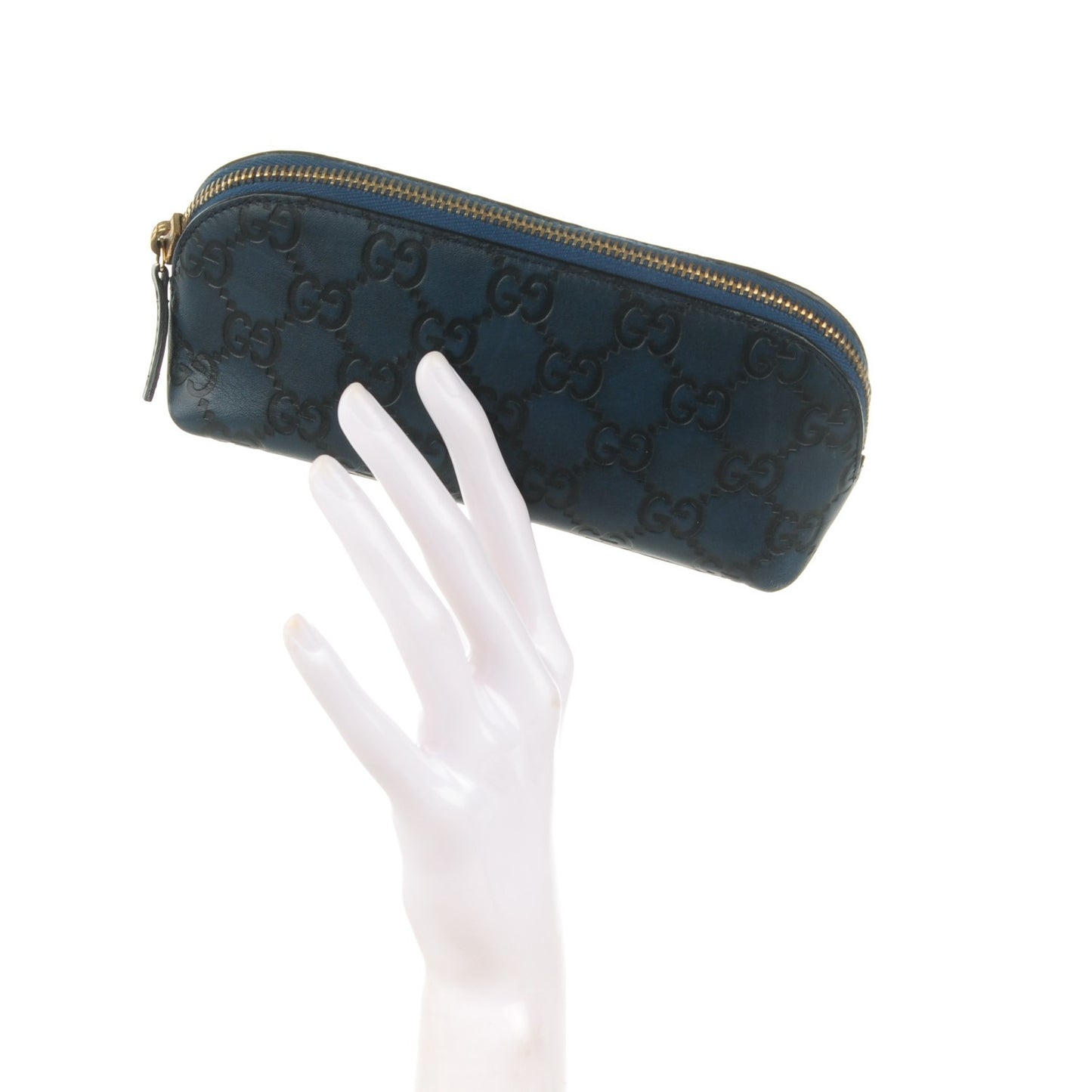 Guccissima Small Cosmetic Case Royal Blue