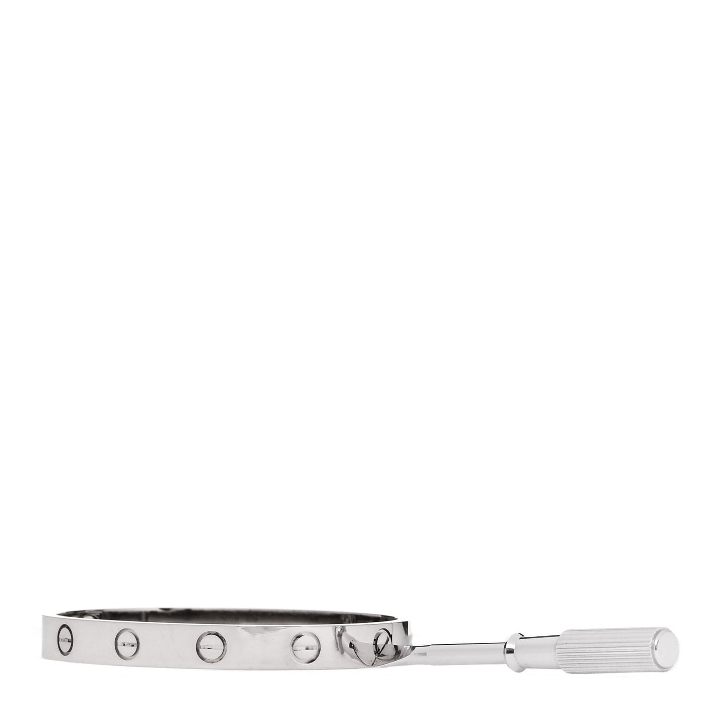 18K White Gold LOVE Bracelet 15