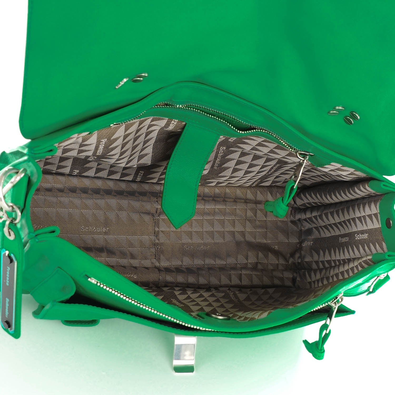 Proenza Schouler Lambskin Medium PS1 Satchel Aloe 5 of 8