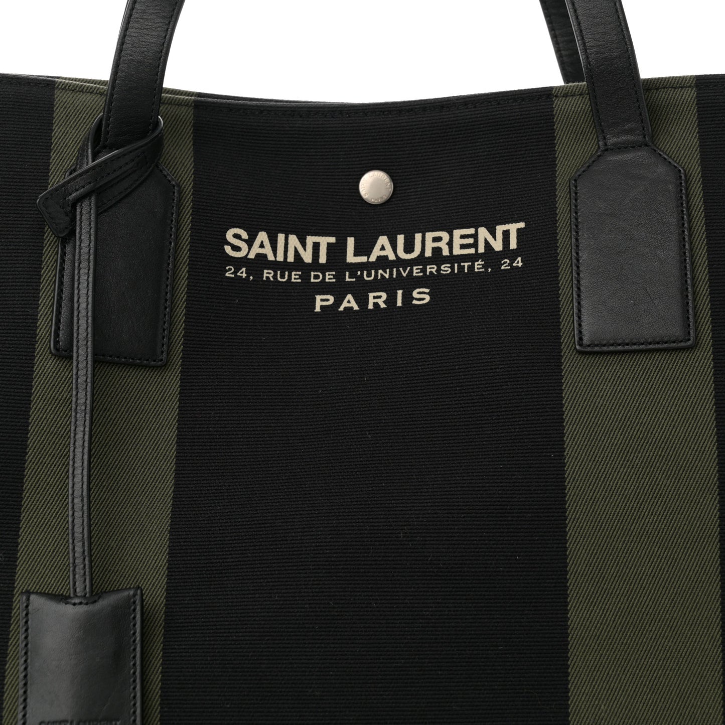 Canvas Beach Shopping East West Tote Black