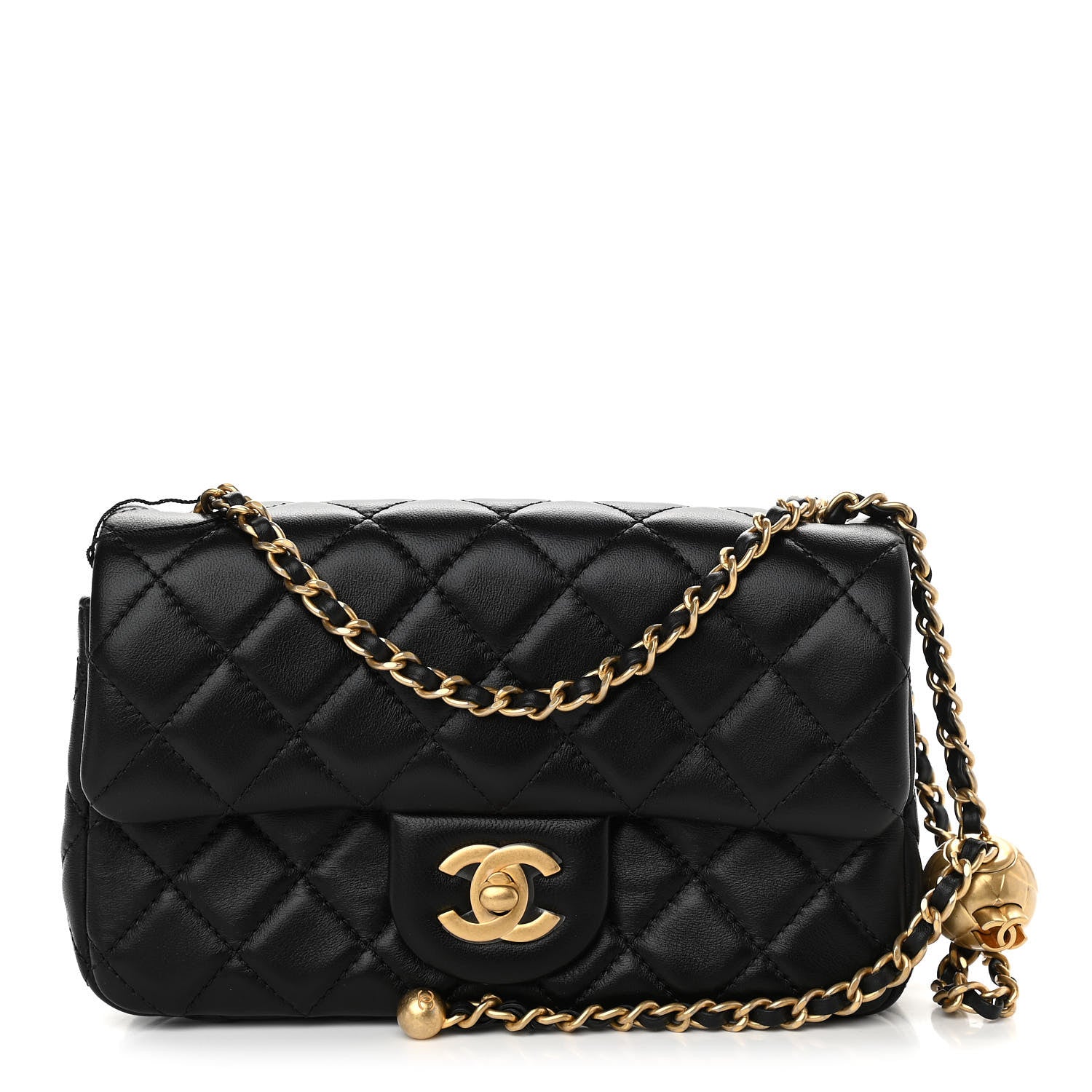 Chanel Lambskin Quilted Mini Rectangular Pearl Crush Flap Black 1 of 11