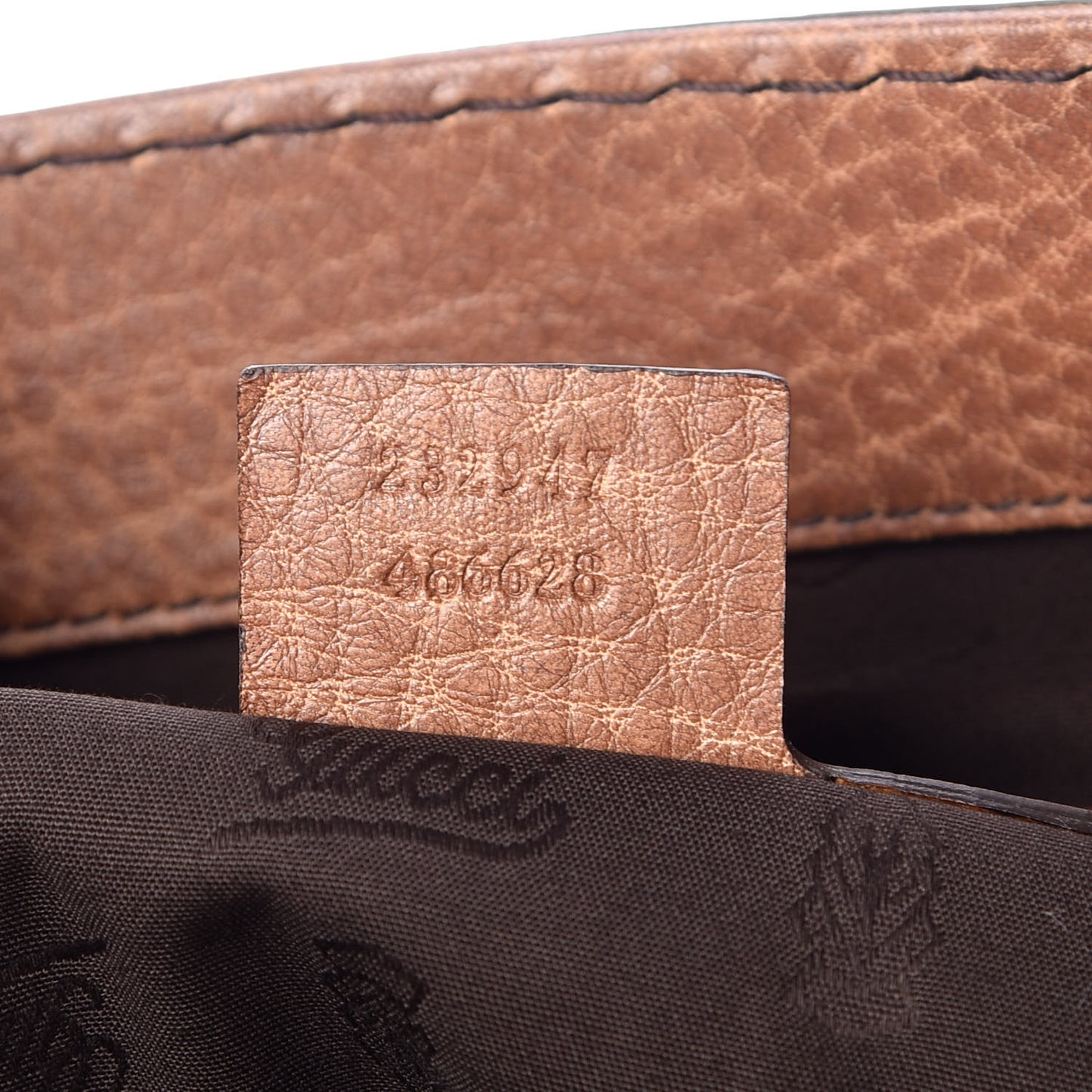 Calfskin Medium Bamboo Bar Tote Bag Brown