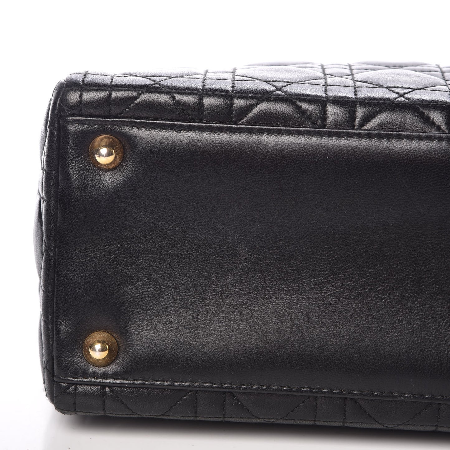 Lambskin Cannage Large Lady Dior Black