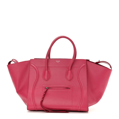 Celine Grained Calfskin Medium Phantom Luggage Fuchsia 1 of 14