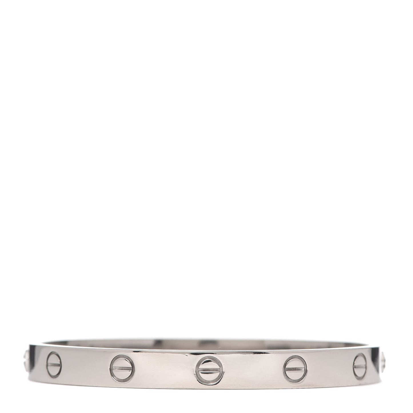 18K White Gold LOVE Bracelet 17