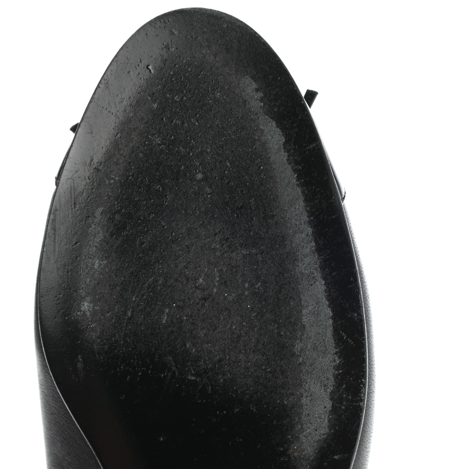 Chanel Lambskin Patent Cap Toe Ballerina Flats 35 Black 9 of 9