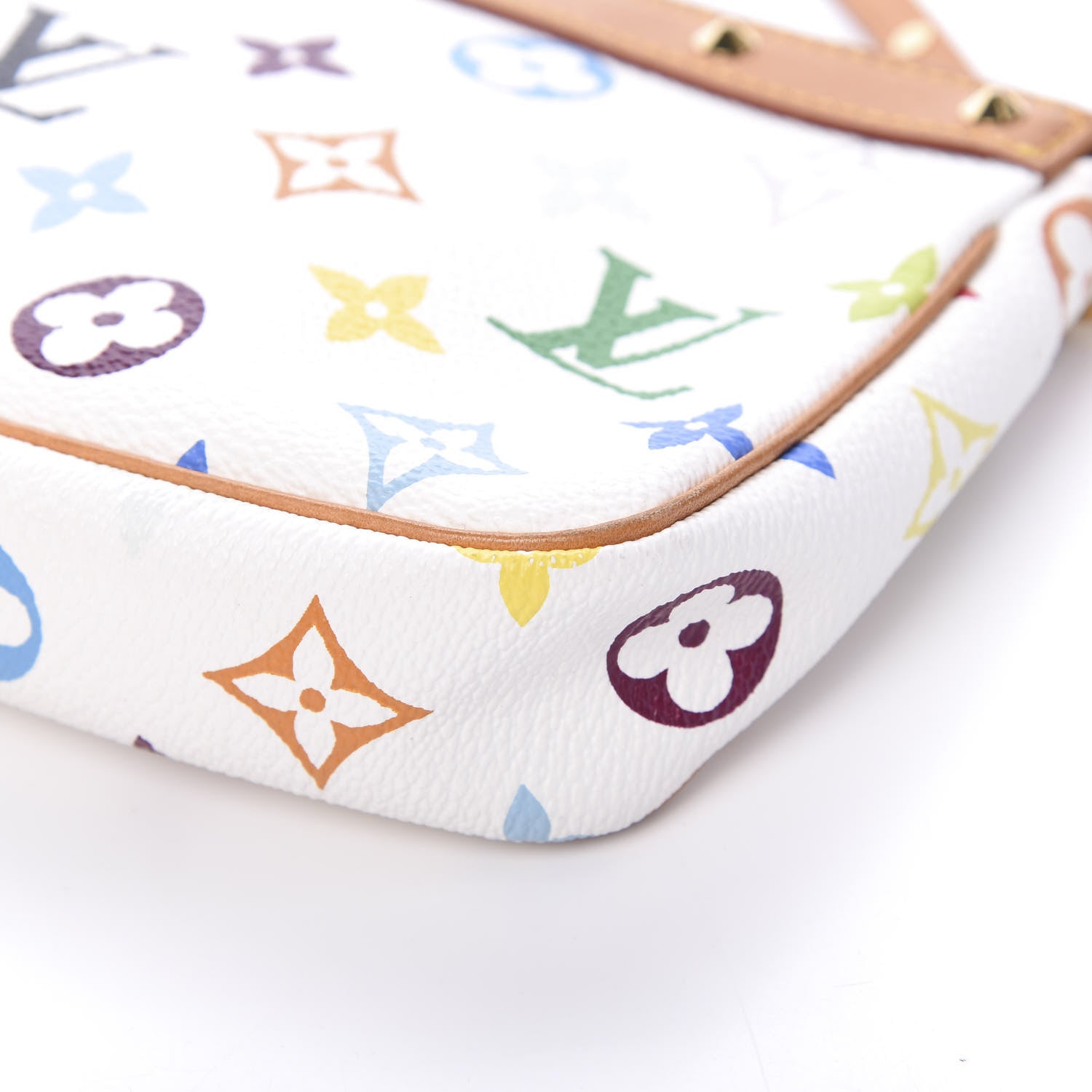 Louis Vuitton Monogram Multicolor Pochette Accessories White 10 of 13