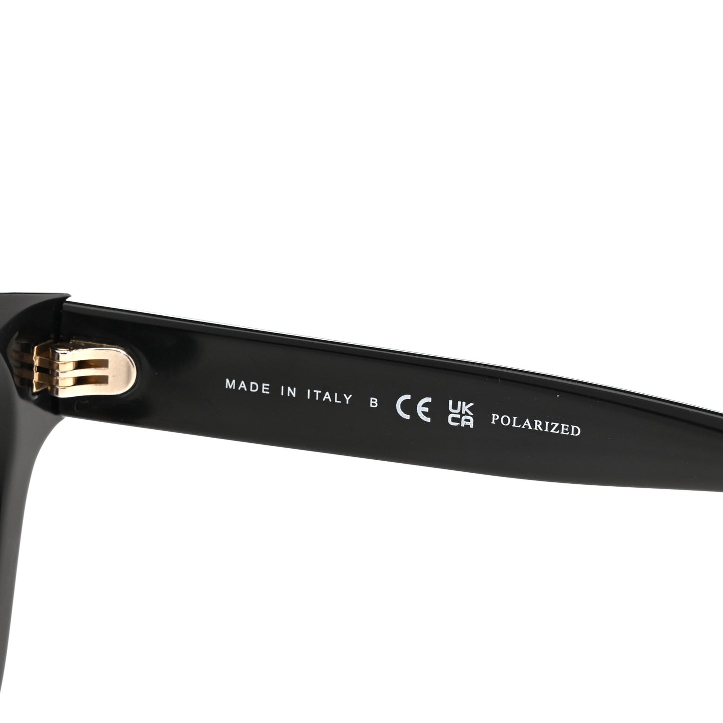 Acetate Polarized Pearl CC Square Sunglasses 5482-H-A Black