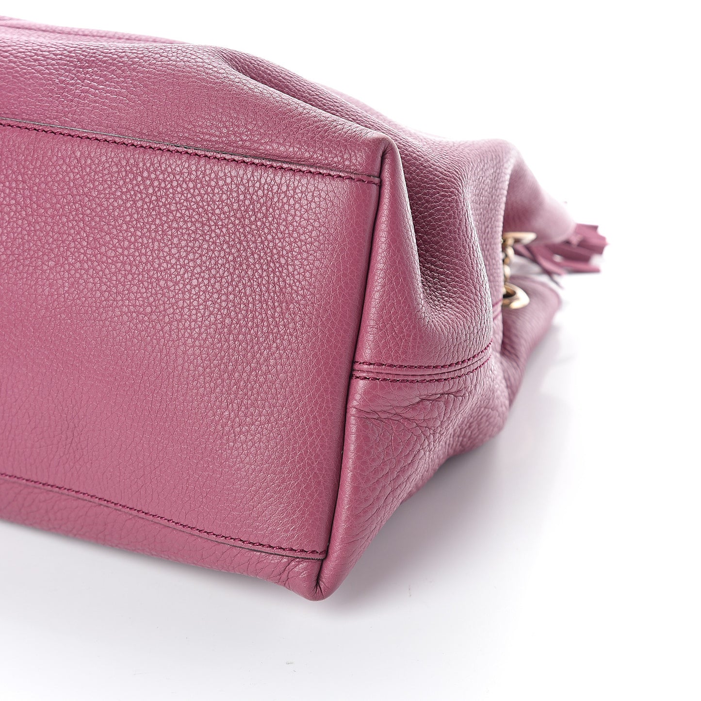 Pebbled Calfskin Medium Soho Chain Shoulder Bag Peonia Flower