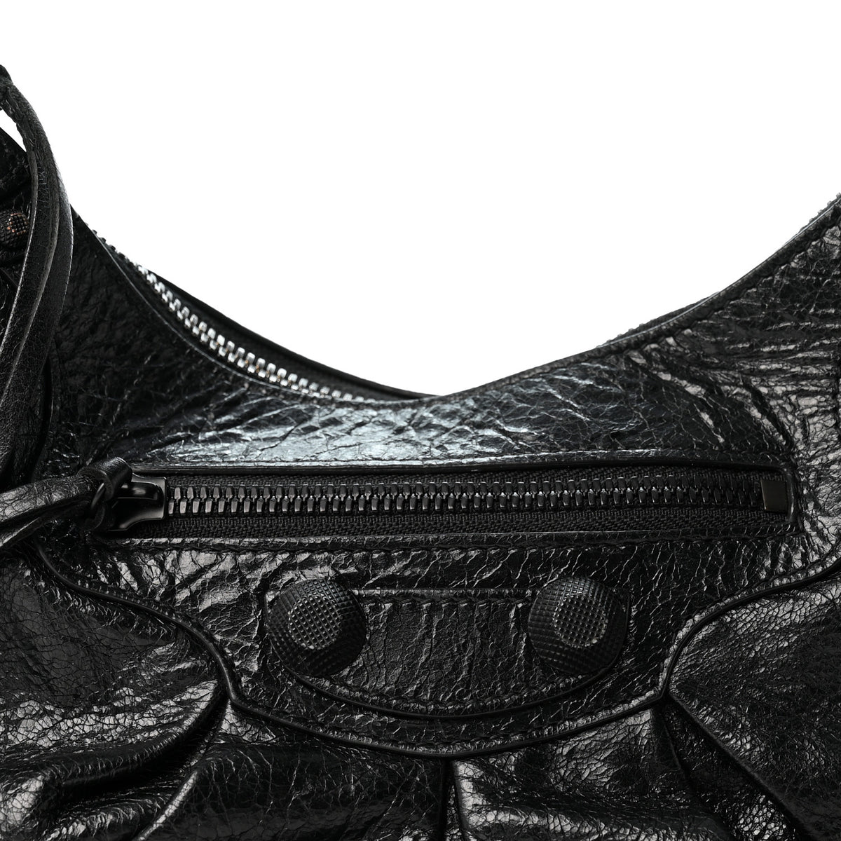 Balenciaga Agneau Arena Monochrome Small Le Cagole Shoulder Bag Black 9 of 12