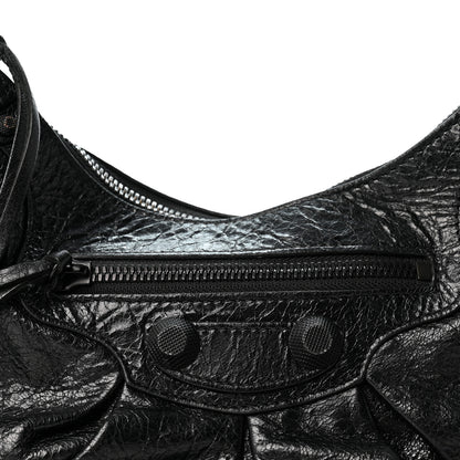 Balenciaga Agneau Arena Monochrome Small Le Cagole Shoulder Bag Black 9 of 12
