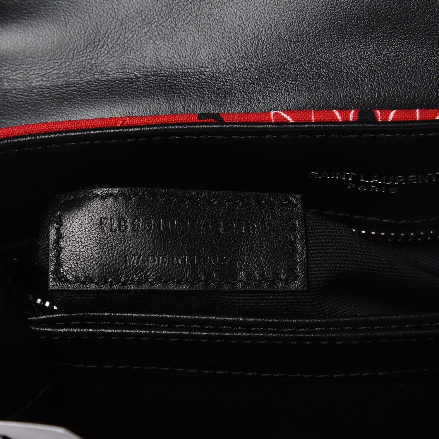 Saint Laurent Cotton Bandana Y Quilted Monogram Toy Loulou Crossbody Bag Red 10 of 11