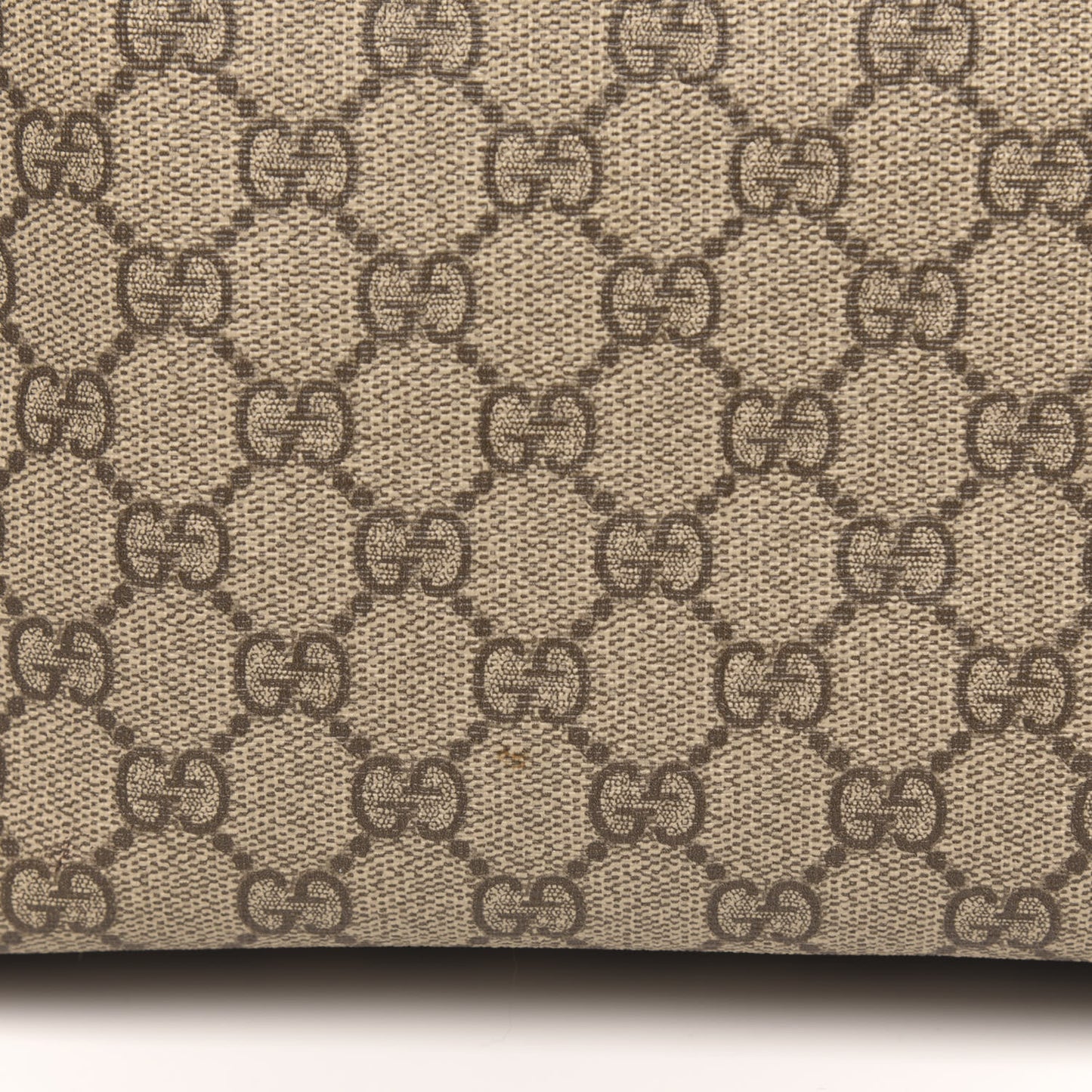 GG Supreme Monogram Small Zippered Tote Dark Brown