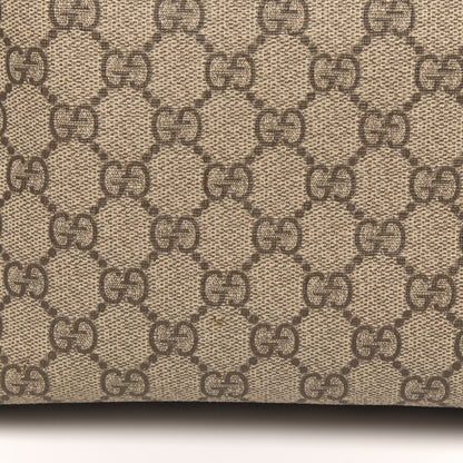 Gucci GG Supreme Monogram Small Zippered Tote Dark Brown 11 of 13