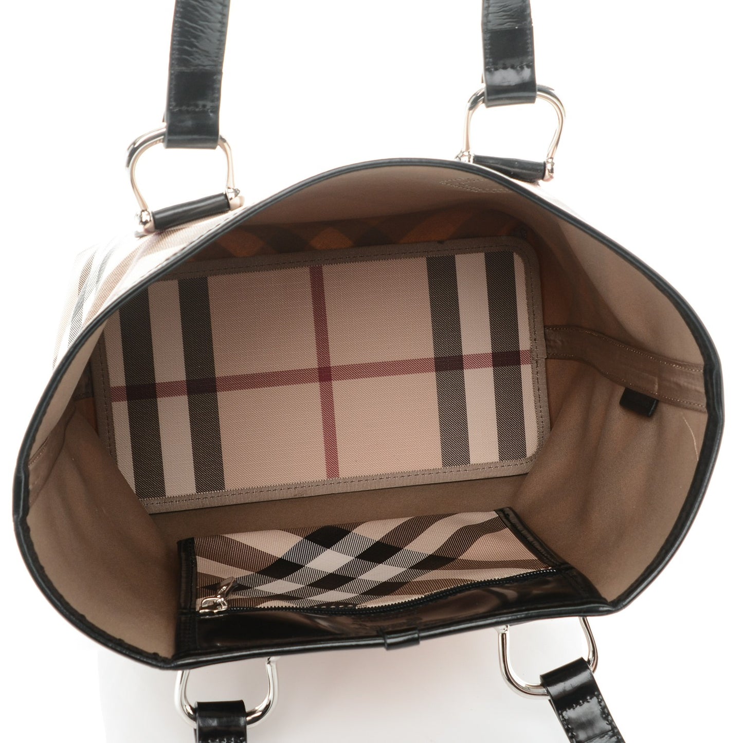 Nova Check Medium Tote Black