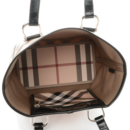 Burberry Nova Check Medium Tote Black 5 of 8