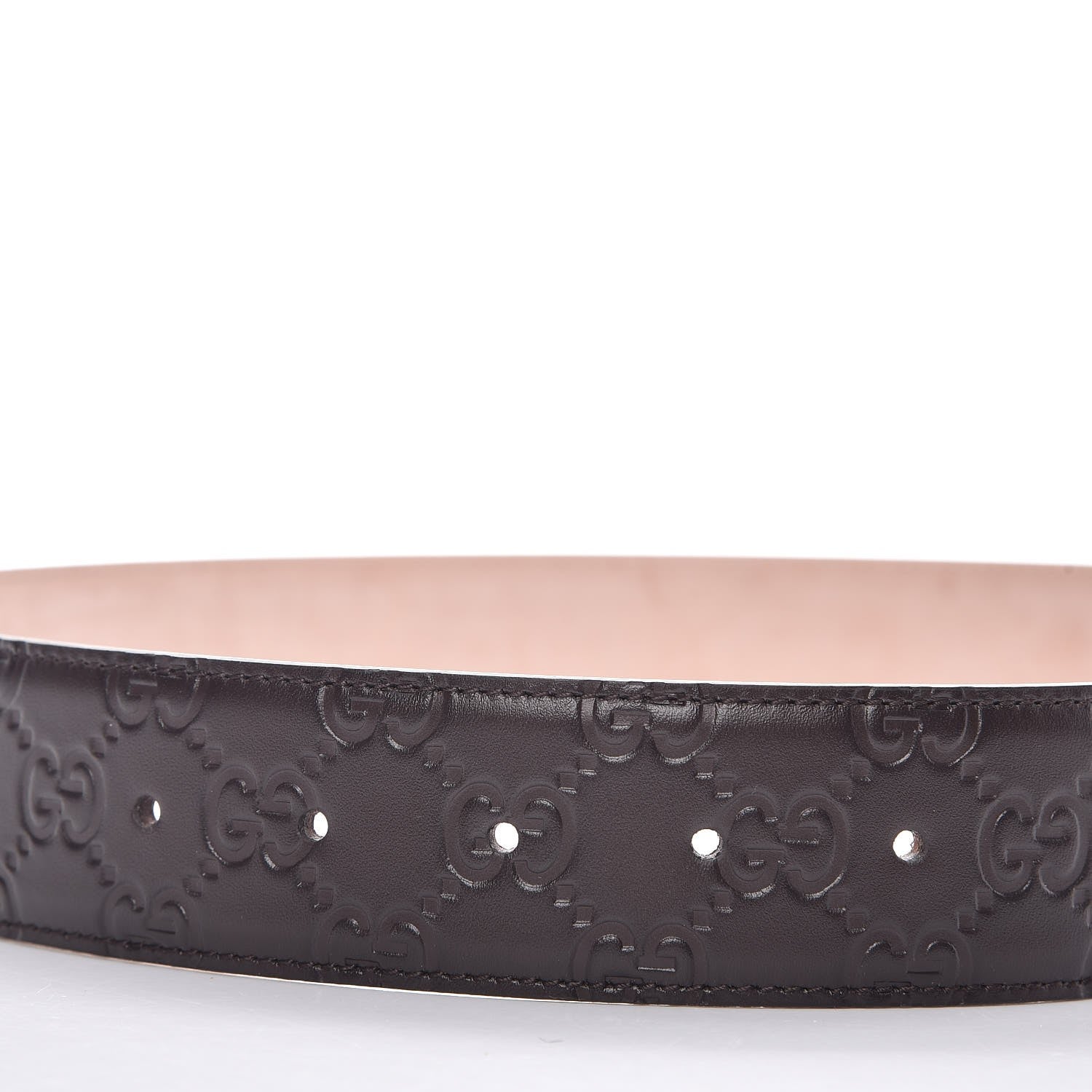 Gucci Guccissima Signature Interlocking G 40mm Belt 85 34 Cocoa 7 of 8