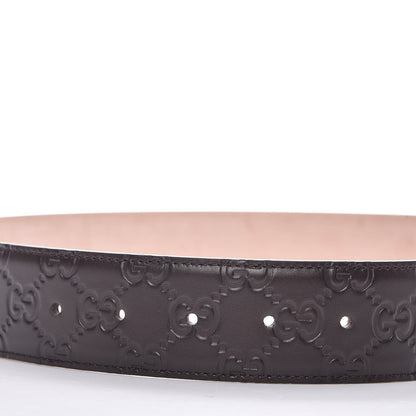 Gucci Guccissima Signature Interlocking G 40mm Belt 85 34 Cocoa 7 of 8