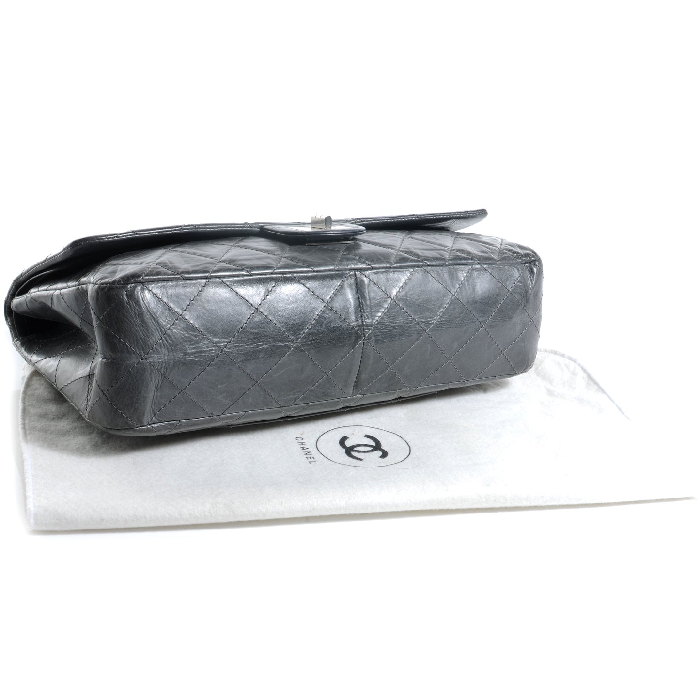 Aged Calfskin 2.55 Reissue 228 Flap Grey
