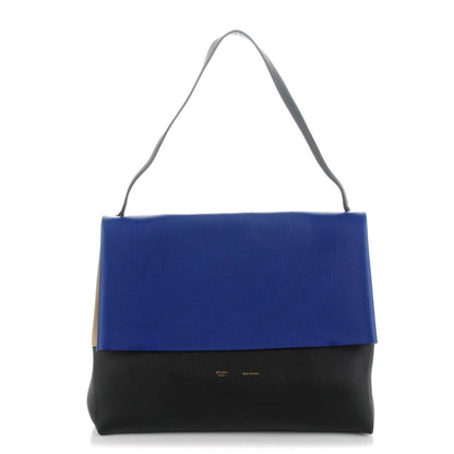 Celine Calfskin Suede All Soft Shoulder Bag Indigo 1 of 9