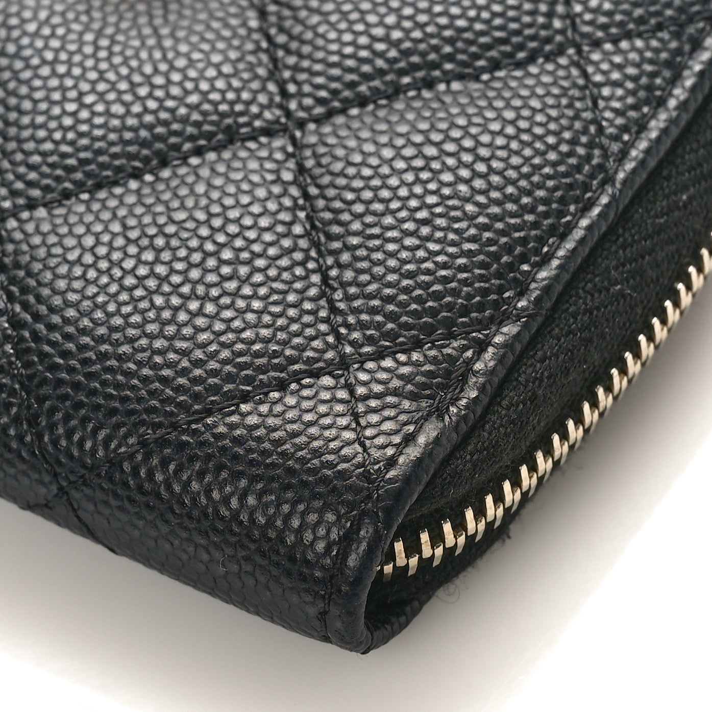 Chanel Caviar Quilted Zipped Key Holder Case Black 9 of 10