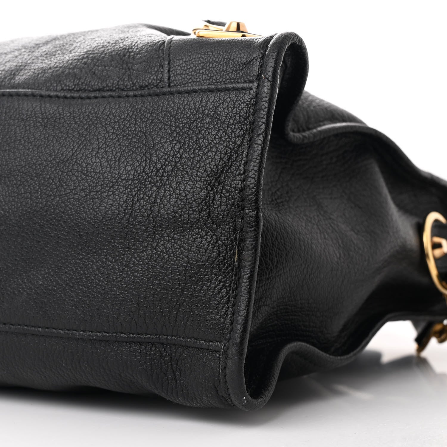 Balenciaga Chevre Gold Metallic Edge Hardware City Black 11 of 11