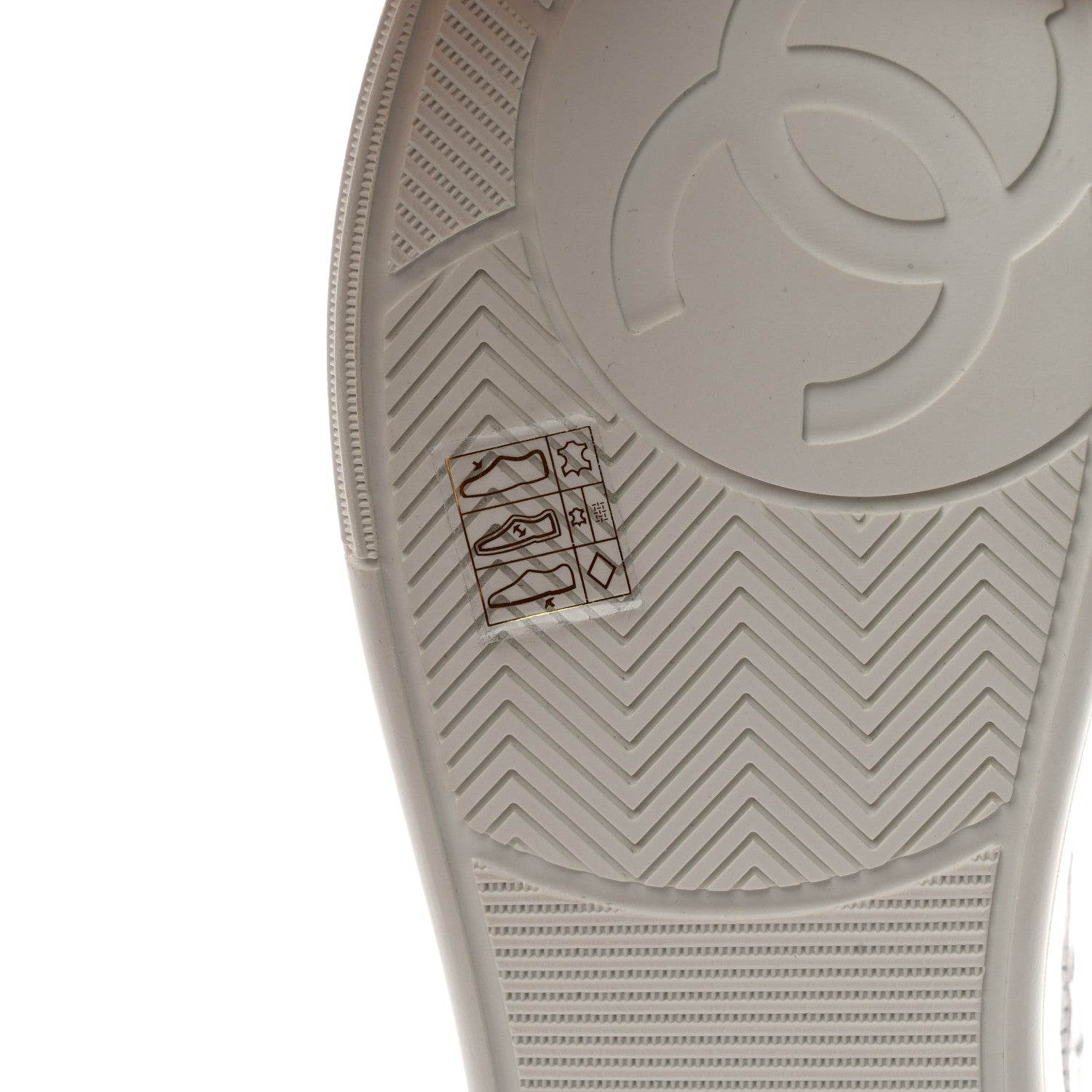 Chanel Calfskin CC Womens Sneakers 40.5 White 7 of 12