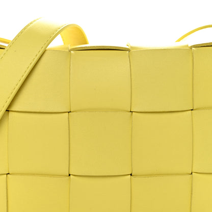 Bottega Veneta Lambskin Maxi Intrecciato Small Cassette Crossbody Bag Lemonade 20 of 34