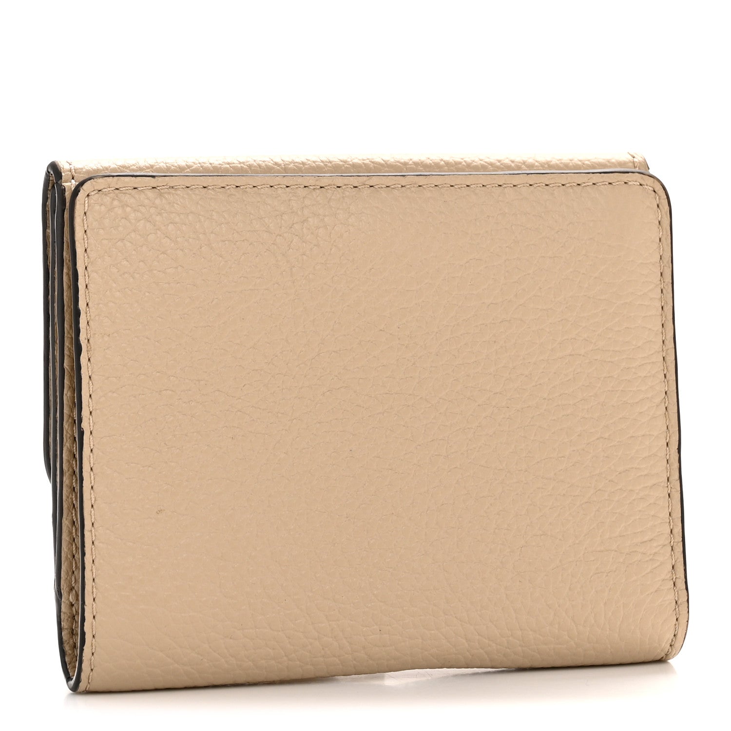 Chloe Grained Calfskin Marcie Square Wallet Root Beige 3 of 12