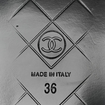 Chanel Lambskin Quilted CC Turnlock Loafers 36 Black 7 of 10