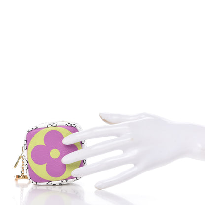 Louis Vuitton Monogram Giant Cube Coin Purse Pink 2 of 9