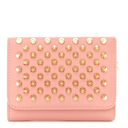 Christian Louboutin Calfskin Spiked Macaron Mini Spiked Wallet Ronsard 1 of 7