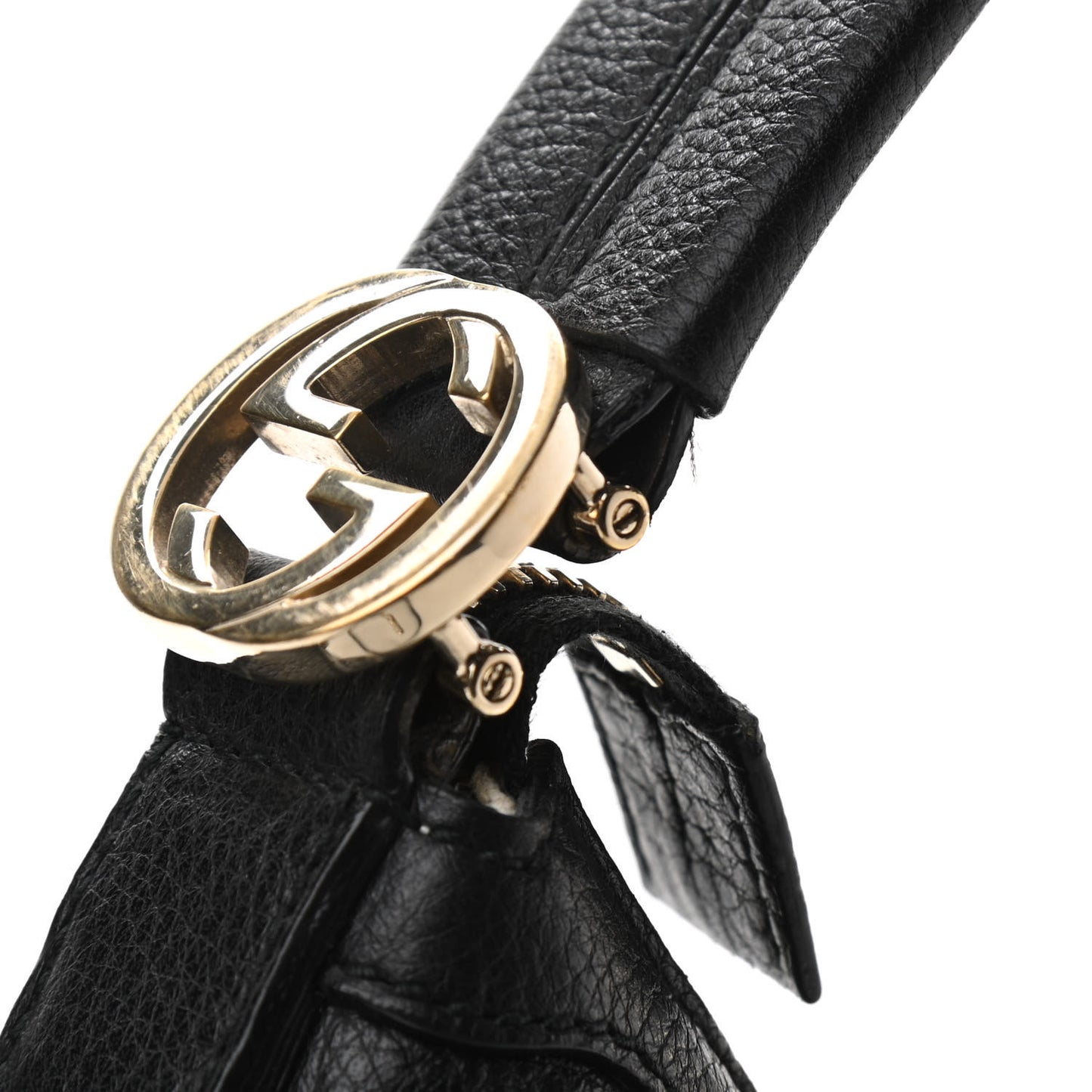 Pebbled Calfskin Small Miss GG Hobo Black
