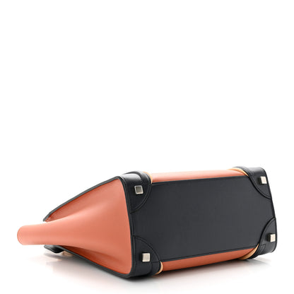 Celine Smooth Calfskin Nubuck Micro Tri-Color Luggage Brick 4 of 10