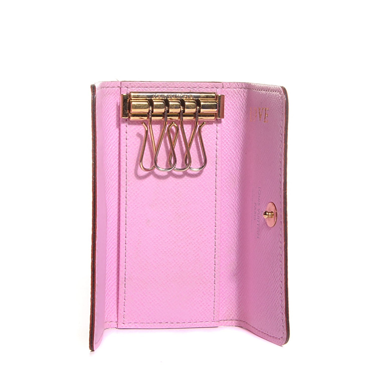 Louis Vuitton Monogram Multicolor Multicles 4 Key Holder White Litchi 5 of 8