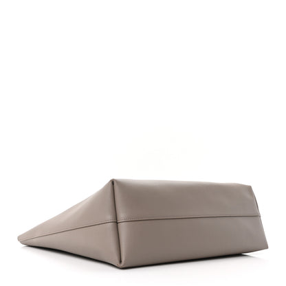 Saint Laurent Calfskin Large Shopping Tote Oyster Gray 5 of 10