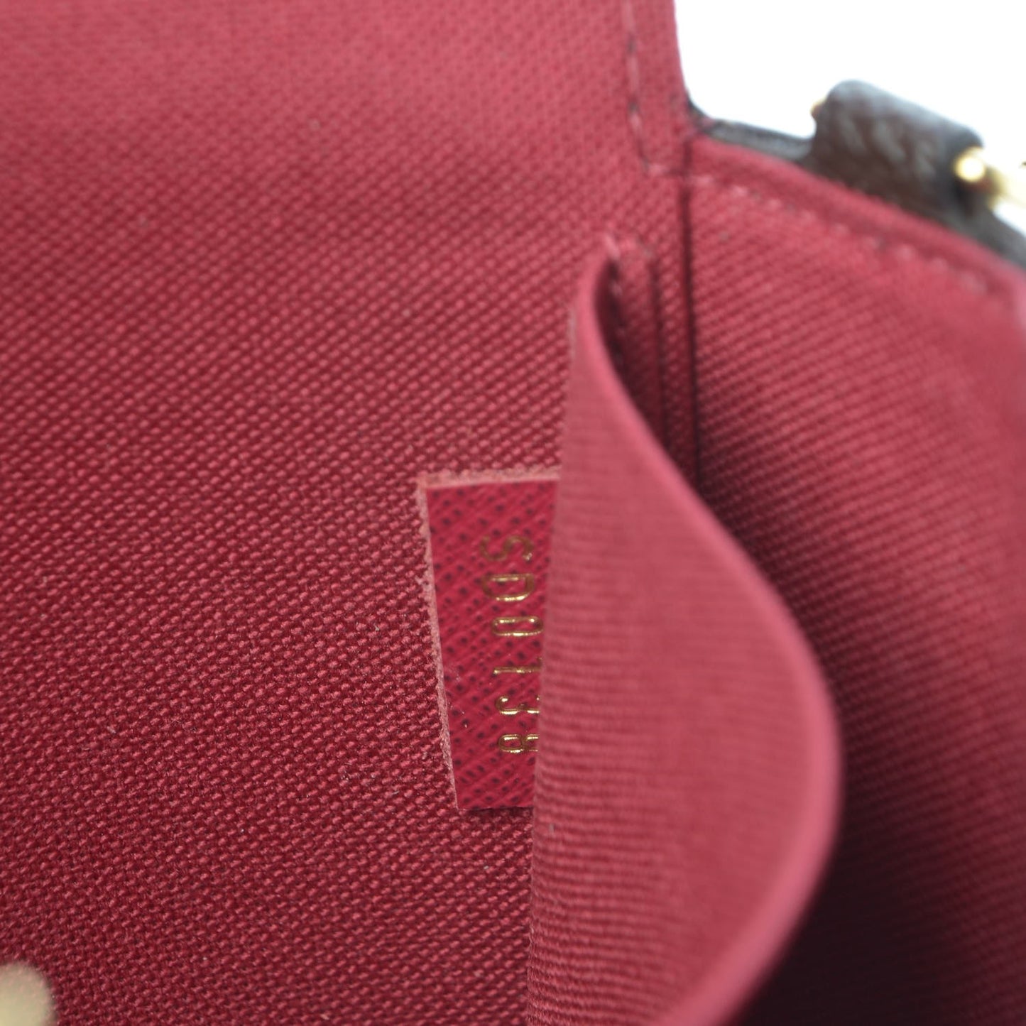 Monogram Pochette Felicie Chain Wallet Fuchsia