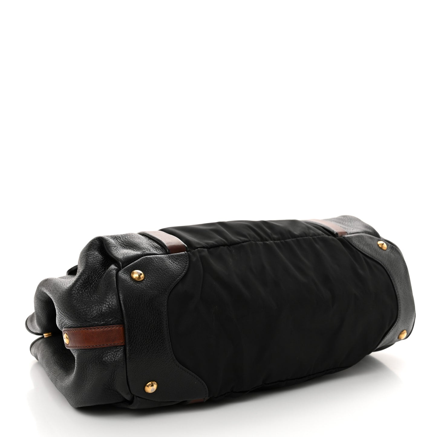 Tessuto Vitello Daino Tote Black Bruciato